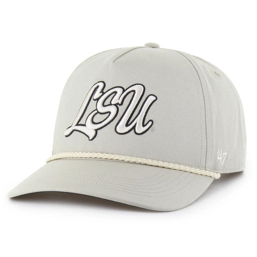 LSU Tigers 47 Brand LSU Overhand 47 Hitch Five-Panel Rope Hat - Grey