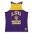 LSU Tigers Mitchell & Ness Beanie Mike Applique Premium Heritage Color Block Tank Top - Purple / Gold