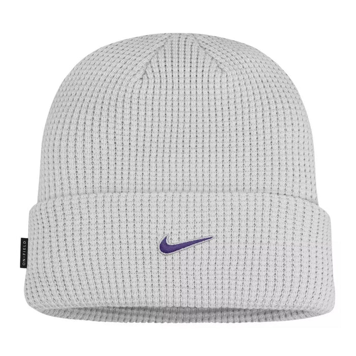 LSU Tigers Nike Official On-Field Waffle Knit Utility Cuff Knit Beanie - Photon Dust