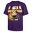 LSU Tigers 47 Brand 90's Helmet Foundation Heavyweight T-shirt - Purple