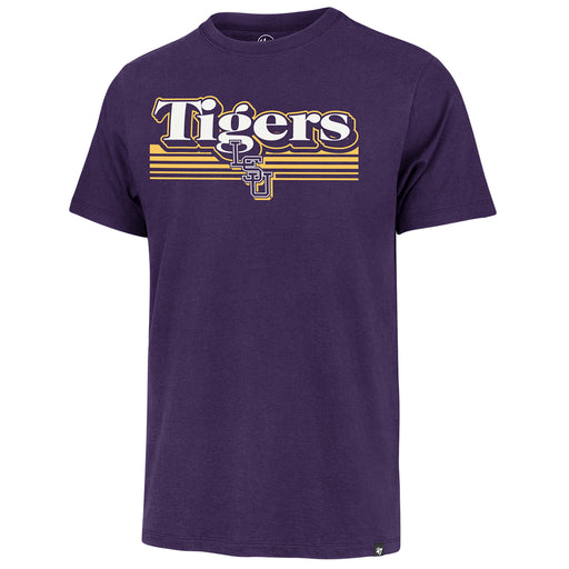 LSU Tigers 47 Brand Baseball Script Fade Franklin T-shirt - Purple
