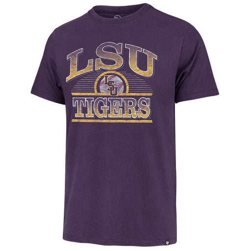 LSU Tigers 47 Brand Baseball Top Spin Franklin T-shirt - Purple