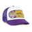 LSU Tigers 47 Brand Bayou Bengals Foam Article Mesh Trucker Hat - Purple