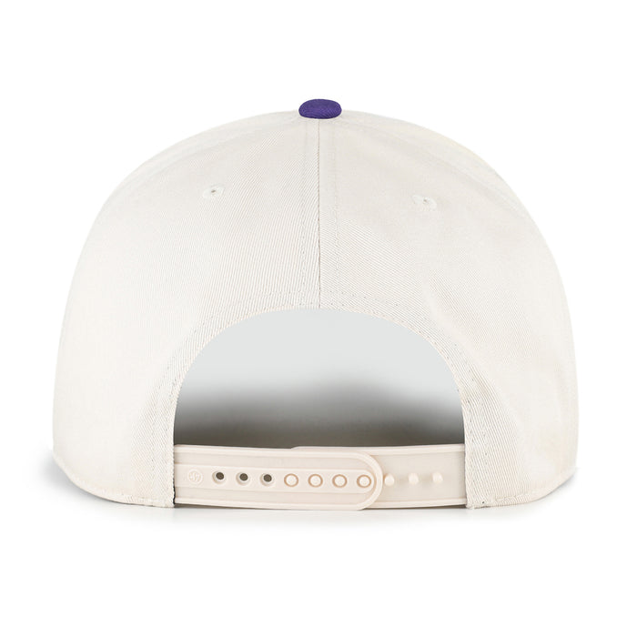 LSU Tigers 47 Brand Beanie Mike Arcitext Two-Tone Hitch Hat - Natural / Purple