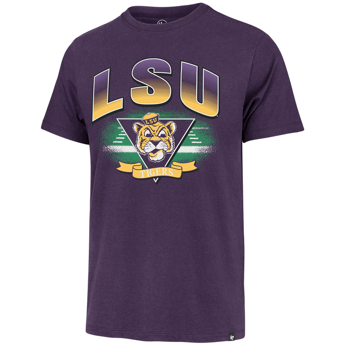 LSU Tigers 47 Brand Beanie Mike Arena Fade Franklin T-Shirt - Purple