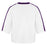 LSU Tigers 47 Brand Beanie Mike Big Overarch Women's Drop-needle Raglan V-Neck Mesh Jersey - White