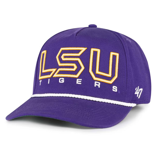 LSU Tigers 47 Brand Beanie Mike Byline Hitch Five-Panel Rope Hat - Purple