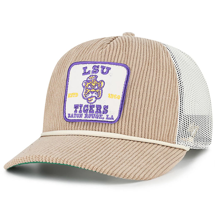LSU Tigers 47 Brand Beanie Mike Cordlandia Corded Hitch Rope Hat - Khaki