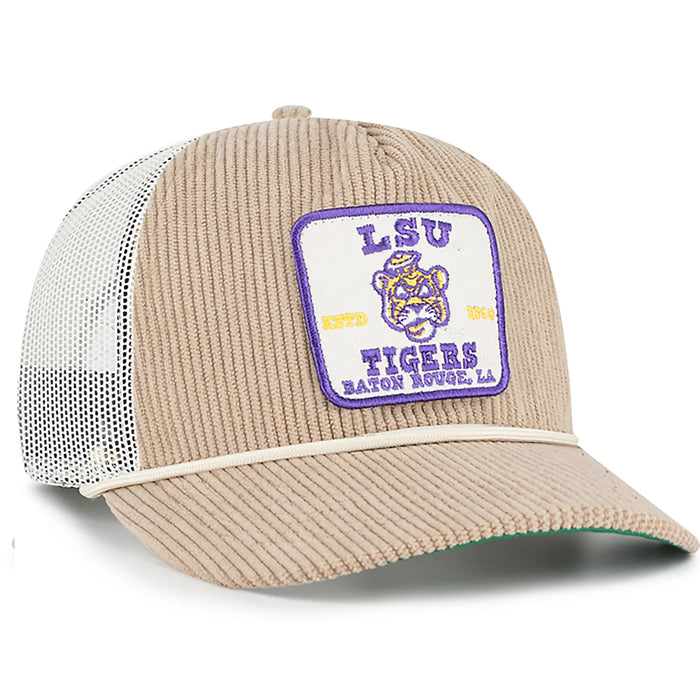 LSU Tigers 47 Brand Beanie Mike Cordlandia Corded Hitch Rope Hat - Khaki