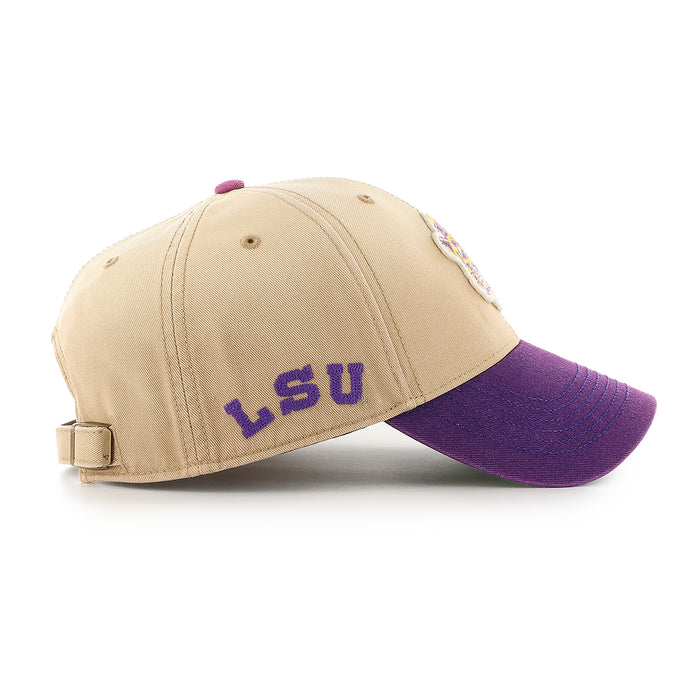 LSU Tigers 47 Brand Beanie Mike Dusted Sedgwick '47 MVP Structured Hat - Khaki