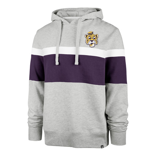 LSU Tigers 47 Brand Beanie Mike Premium Relay Warren Hooded Sweatshirt - Purple