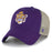 LSU Tigers 47 Brand Beanie Mike Structured Mesh 47 MVP Trucker Hat - Purple / Khaki
