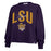 LSU Tigers 47 Brand Beanie Mike Sydney Women's Long Sleeve Crop T-Shirt - Purple