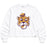LSU Tigers 47 Brand Beanie Mike Sydney Women's Long Sleeve Crop T-Shirt - White