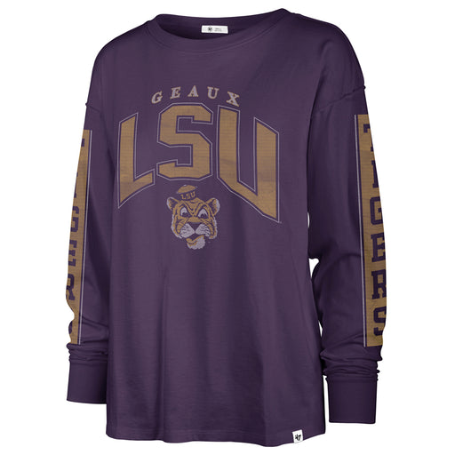LSU Tigers 47 Brand Beanie Mike Tomcat Women's Long Sleeve - Purple