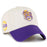 LSU Tigers 47 Brand Beanie Mike Two-Tone Sidestep Clean Up Adjustable Hat - Bone / Purple