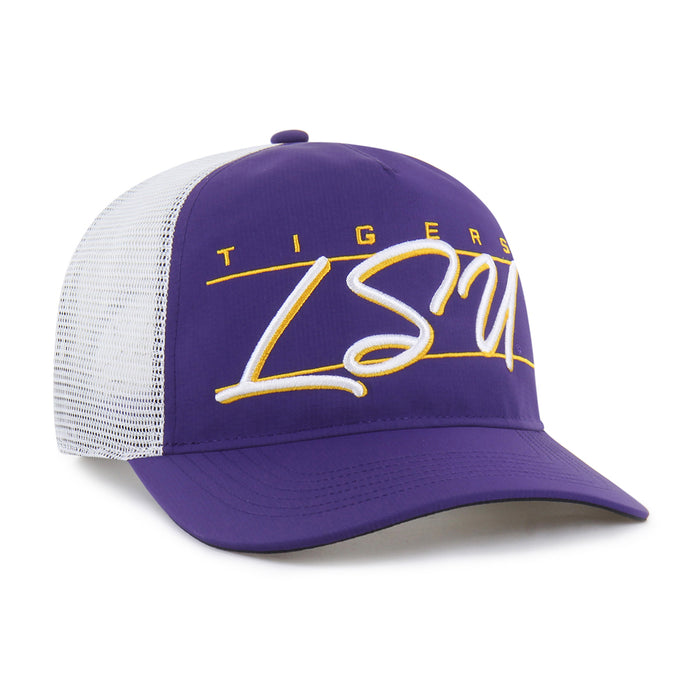 LSU Tigers 47 Brand Brrr Condor Mesh Hitch Trucker Hat - Purple