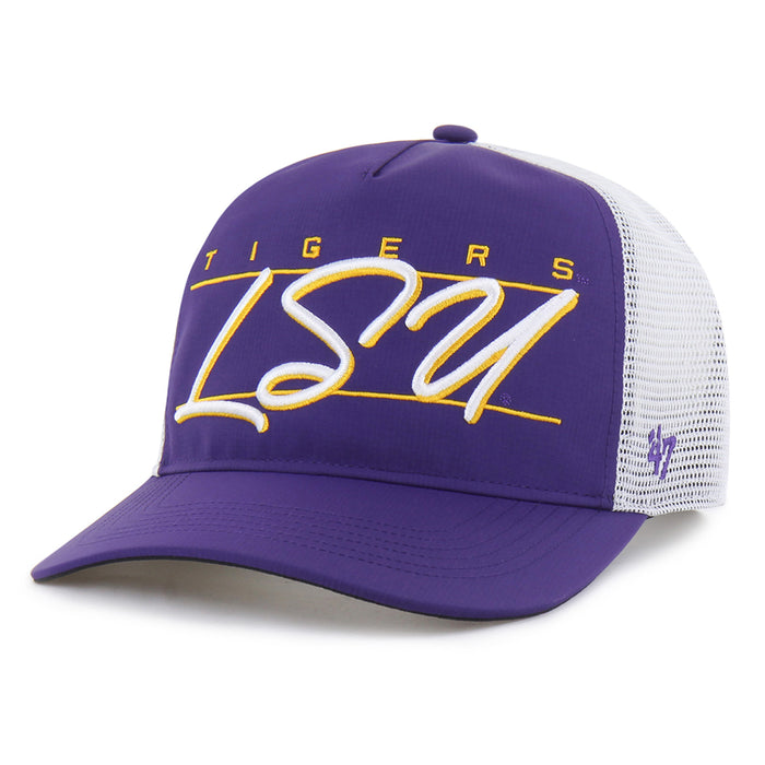 LSU Tigers 47 Brand Brrr Condor Mesh Hitch Trucker Hat - Purple