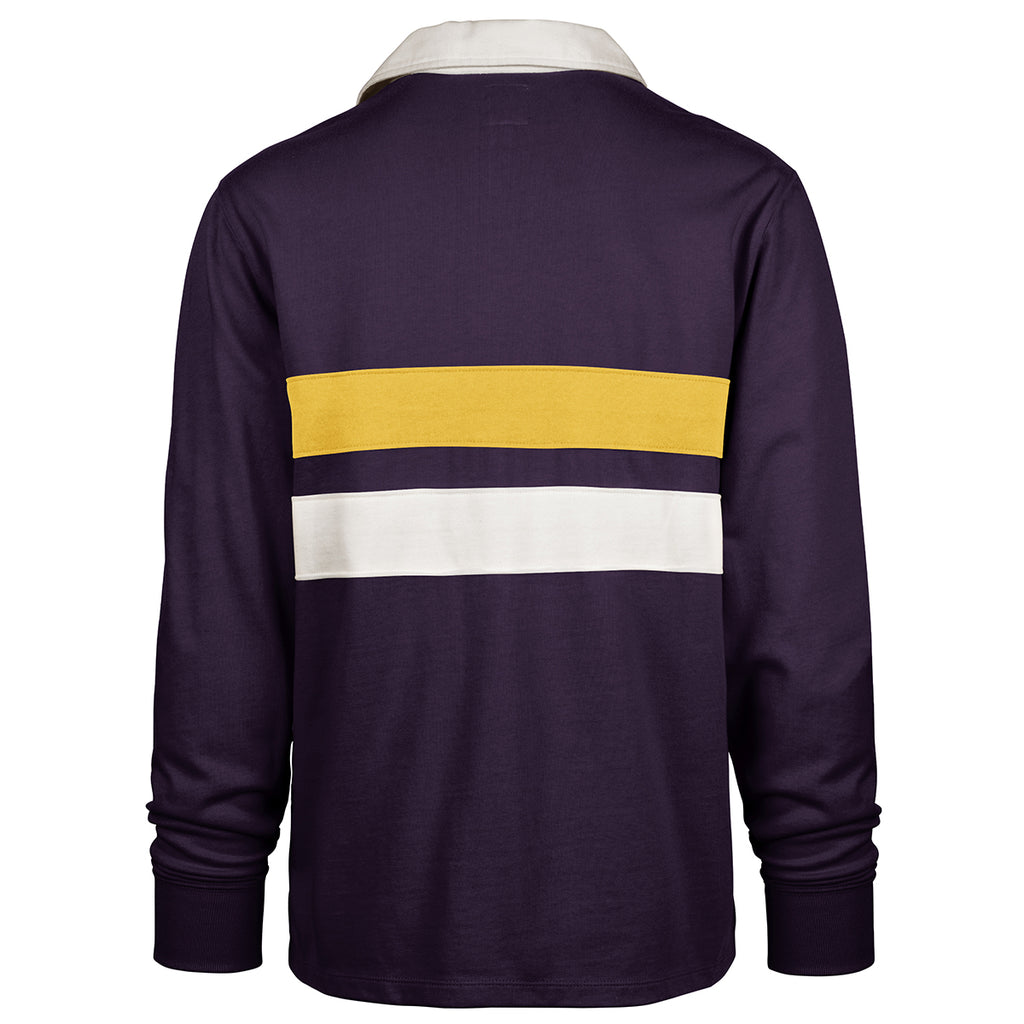 LSU Tigers 47 Brand Clubhouse Knox Long Sleeve Rugby Polo - Purple ...