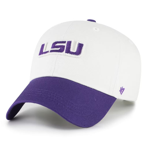 LSU Tigers 47 Brand Contemporary Two Tone Clean Up Adjustable Hat - Sandstone / Purple