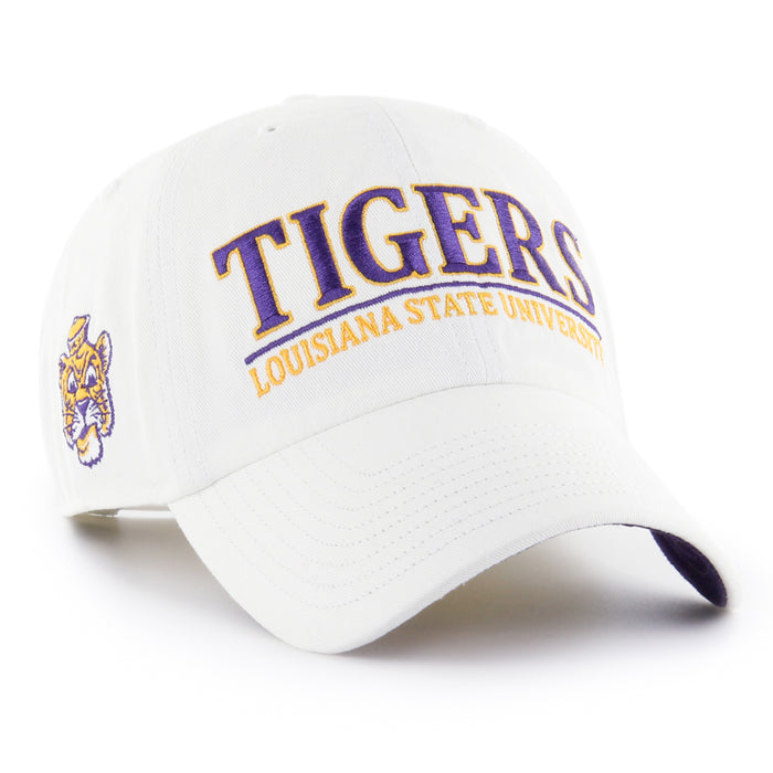 LSU Tigers 47 Brand District Sidestep Clean Up Adjustable Hat - White