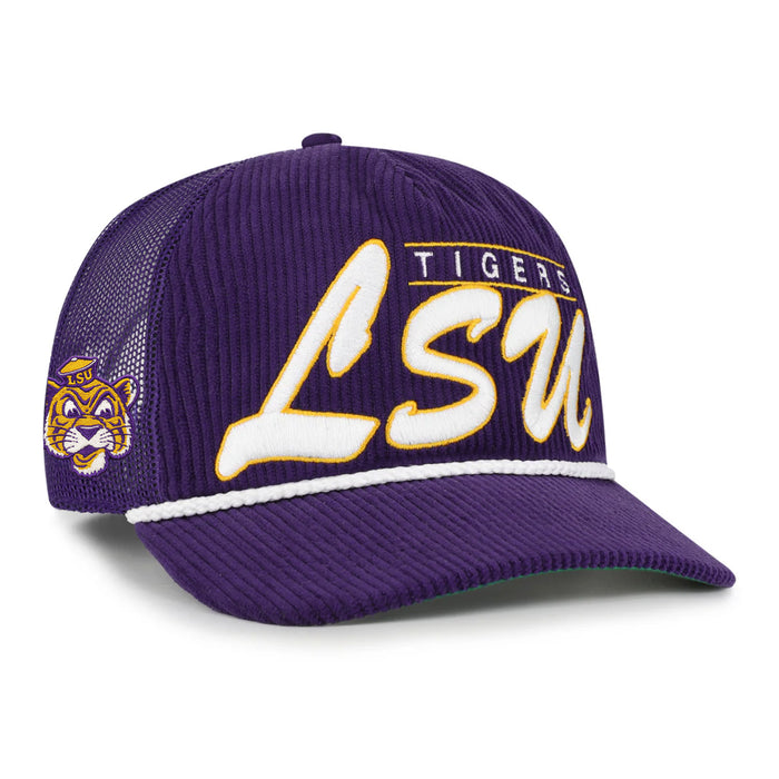 LSU Tigers 47 Brand Double Head Gridiron Corded Script Hitch Rope Hat - Purple