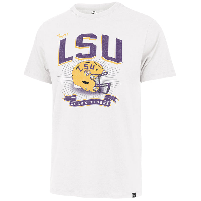 LSU Tigers 47 Brand Football Prime Play Franklin T-Shirt - White Wash