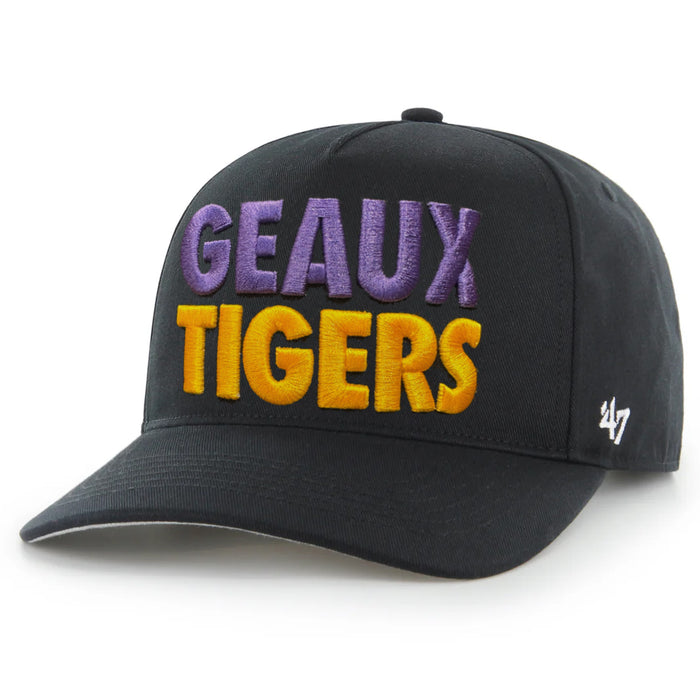 LSU Tigers 47 Brand Geaux Tigers Football 2019 National Champ Hitch Five-Panel Hat - Black