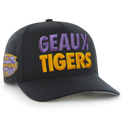 LSU Tigers 47 Brand Geaux Tigers Football 2019 National Champ Hitch Five-Panel Hat - Black