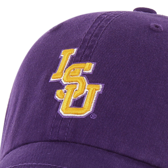 LSU Tigers 47 Brand Gold Interlock Franchise Fitted Hat - Purple