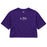 LSU Tigers 47 Brand Hadrian Foundation Crop Heavyweight T-Shirt - Purple