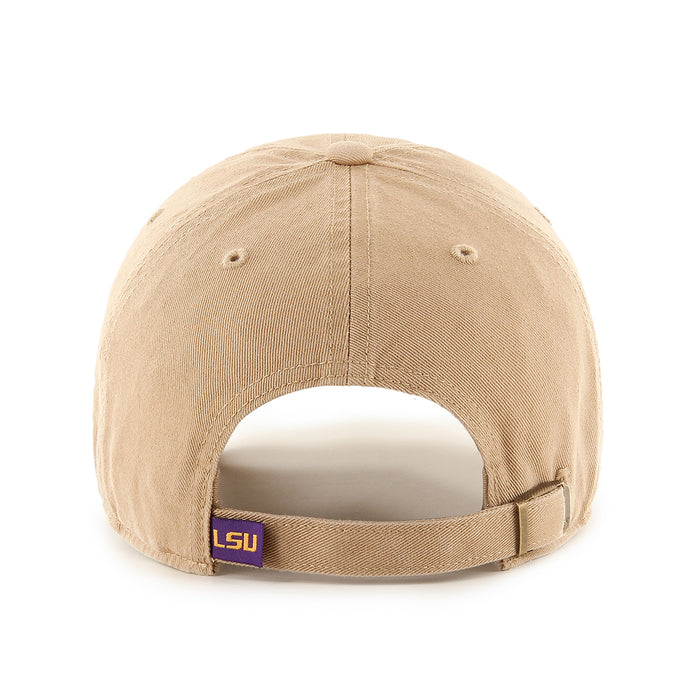 LSU Tigers 47 Brand Interlock Clean Up Adjustable Hat - Khaki