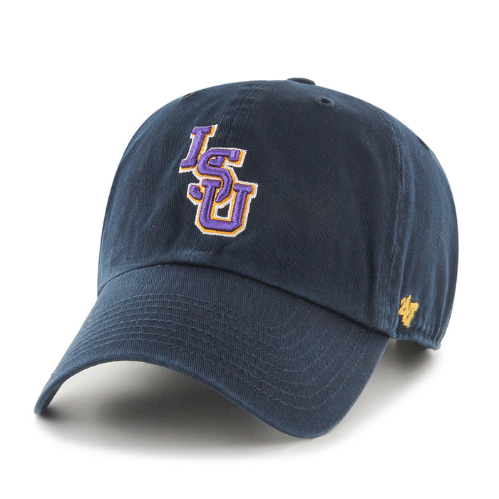 LSU Tigers 47 Brand Interlock Clean Up Adjustable Hat - Navy