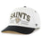 LSU Tigers 47 Brand New Orleans Saints Roscoe Hitch Five-Panel Rope Hat - White / Black