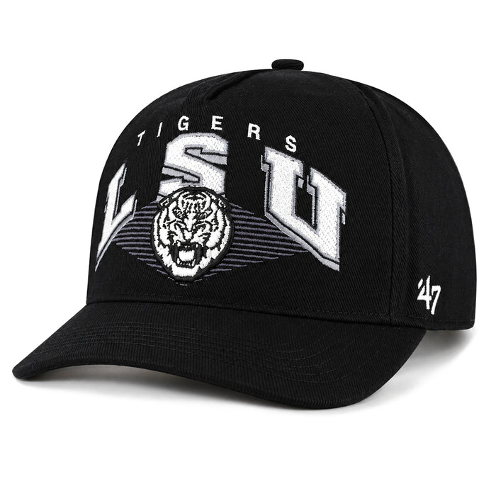 LSU Tigers 47 Brand Pomona Hitch Five-Panel Hat - Black