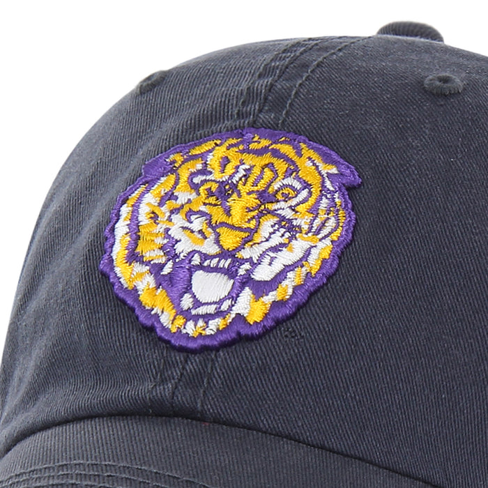 LSU Tigers 47 Brand Round Vault Franchise Fitted Hat - Vintage Navy