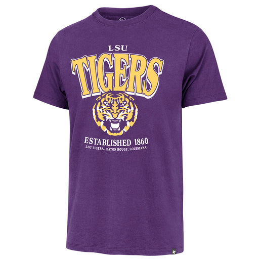 LSU Tigers 47 Brand Tiger Head Checkdown Franklin T-shirt - Purple