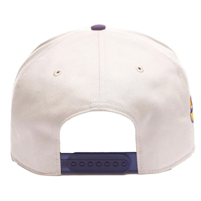 LSU Tigers 47 Crosstown Script Two Tone Hitch Five-Panel Rope Hat - Bone / Purple