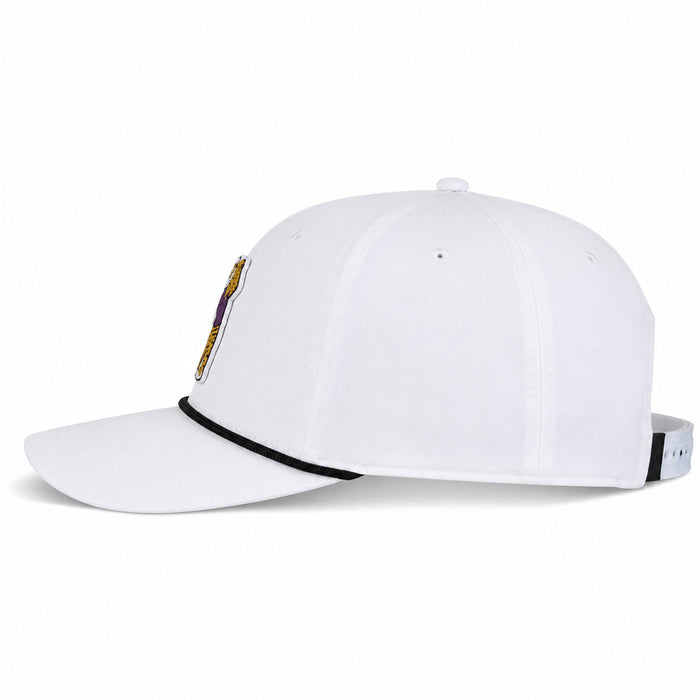 LSU Tigers Ahead Birdie Mike Alto Structured AeroSphere Performance 5-Panel Rope Hat - White
