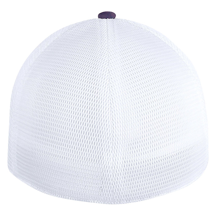 LSU Tigers Ahead Baseball Interlock Hugo Fitted Stretch Flex Mesh OSFM Hat - Purple