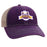 LSU Tigers Ahead Baseball National Champions Warf Mesh Trucker Hat - Purple