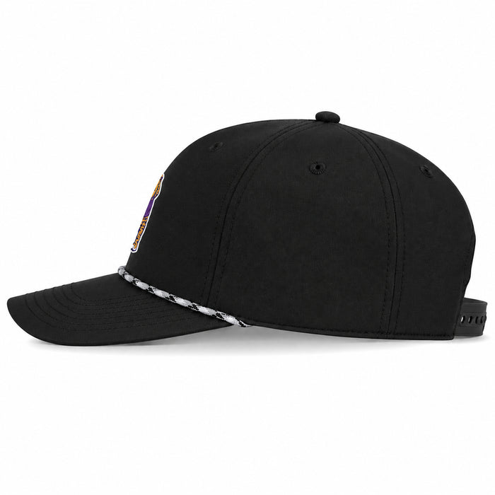 LSU Tigers Ahead Birdie Mike Alto Structured AeroSphere Performance 5-Panel Rope Hat - Black