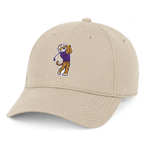 LSU Tigers Ahead Birdie Mike Frio Unstructured AeroSphere Performance Hat - Khaki