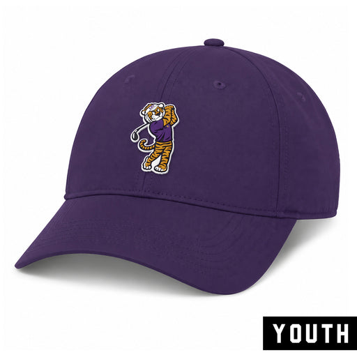 LSU Tigers Ahead Birdie Mike Nuage Unstructured AeroSphere Performance Youth Hat - Purple