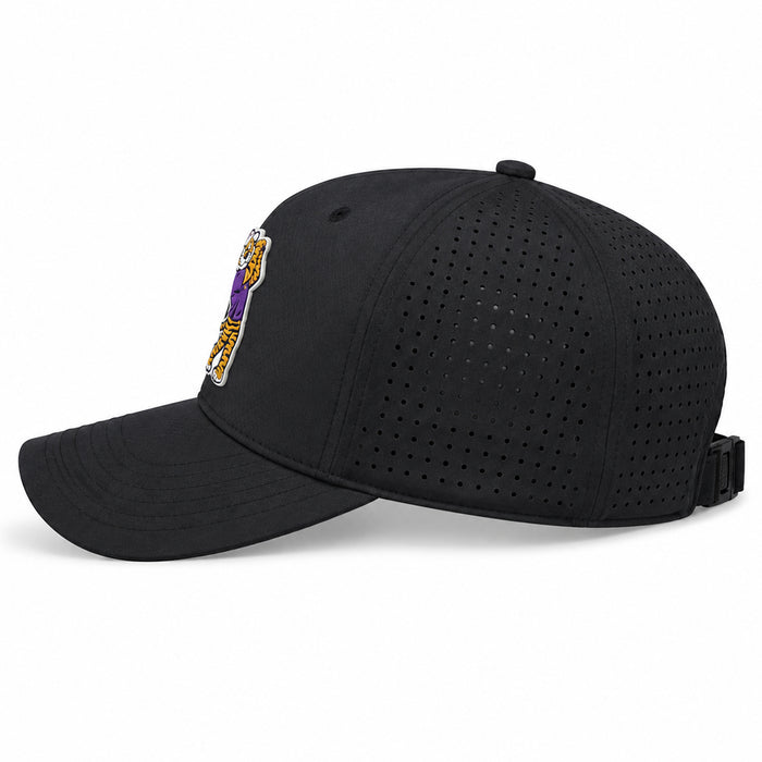 LSU Tigers Ahead Birdie Mike Vento Unstructured AeroSphere Perforated Performance Hat - Black