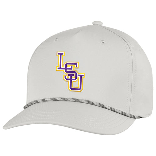 LSU Tigers Ahead Interlock Alto Tech Aerosphere Adjustable Rope Hat - Stone