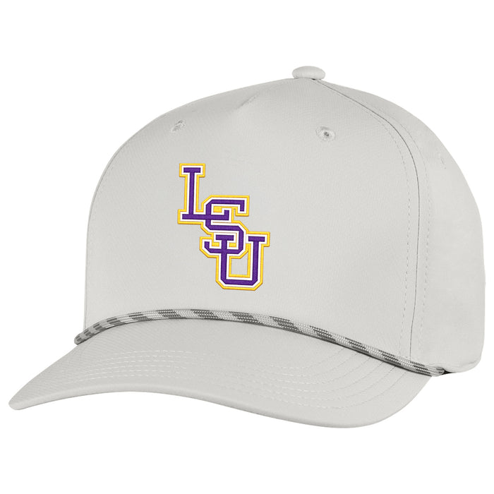 LSU Tigers Ahead Interlock Alto Tech Aerosphere Adjustable Rope Hat - Stone