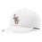 LSU Tigers Ahead Interlock Armstrong Structured Performance Adjustable Hat - White