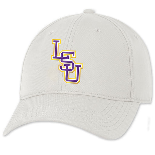 LSU Tigers Ahead Interlock Frio Lightweight Relaxed Performance Hat - Stone