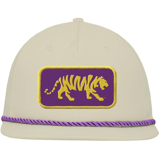 LSU Tigers Ahead Silhouette Patch Structured Colonial Rope Hat - Putty